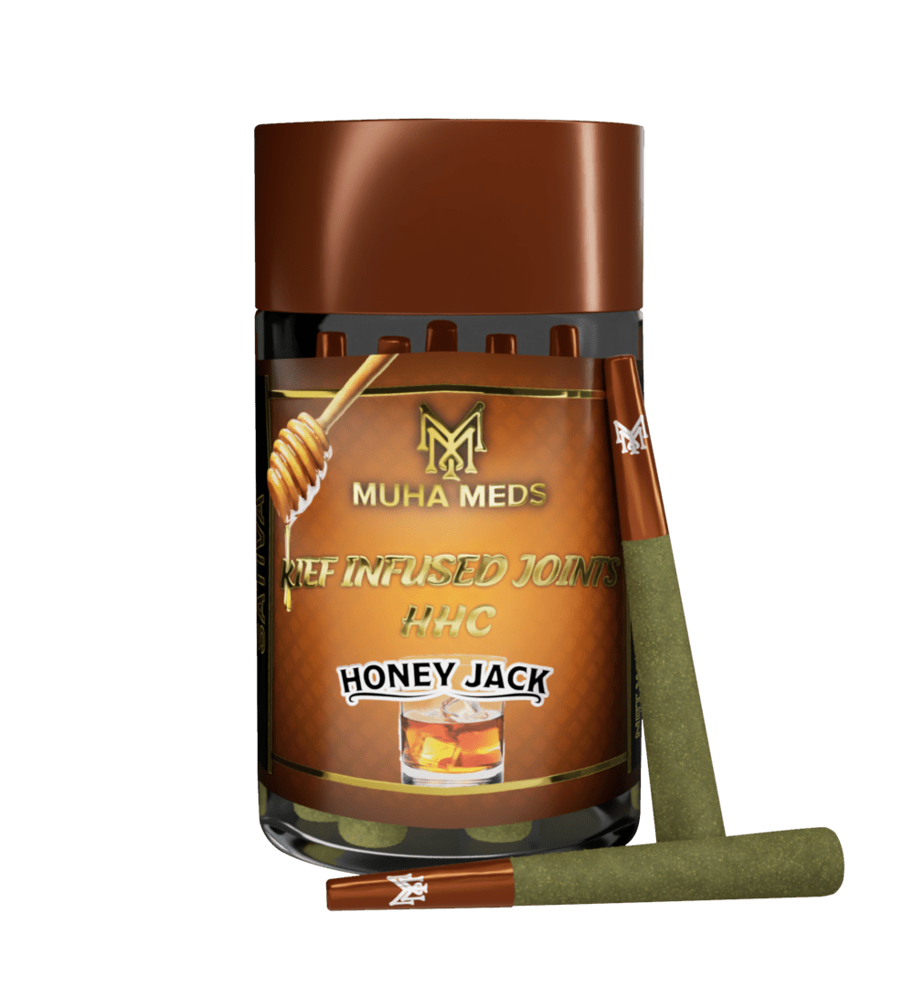 658bc1c5cfc3b819b4163ad4_657bec41ab70e52dc8a30167_Hemp_PreRolls_HHC_Front_HoneyJack_V1 - Muha Meds Official Store | Premium THC Vape Carts & Disposables Honey Jack