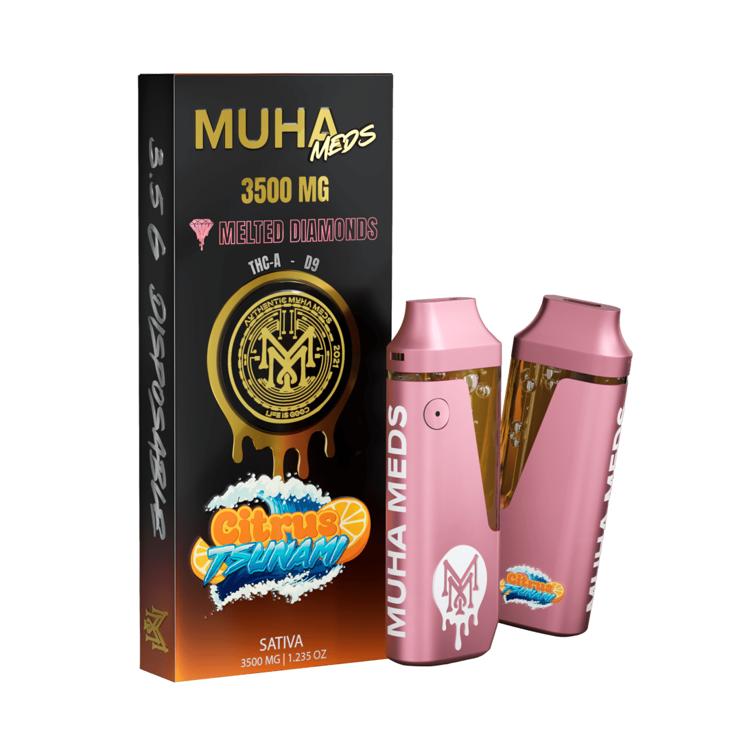 65b87da824498a8176bc85cd_65988d8443bc6fd02c622dd0_45Device_Packaging_Diamond_Citrus_V1 - Muha Meds Official Store | Premium THC Vape Carts & Disposables